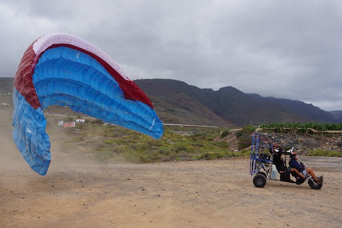 20 Minute Private Paratrike Flight over Tenerife South - Why the Bluetooth helmet matters