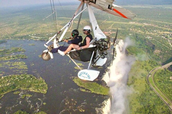 A Microlight Flight- over the Victoria Falls - Seeing Victoria Falls from the Pilot’s Seat
