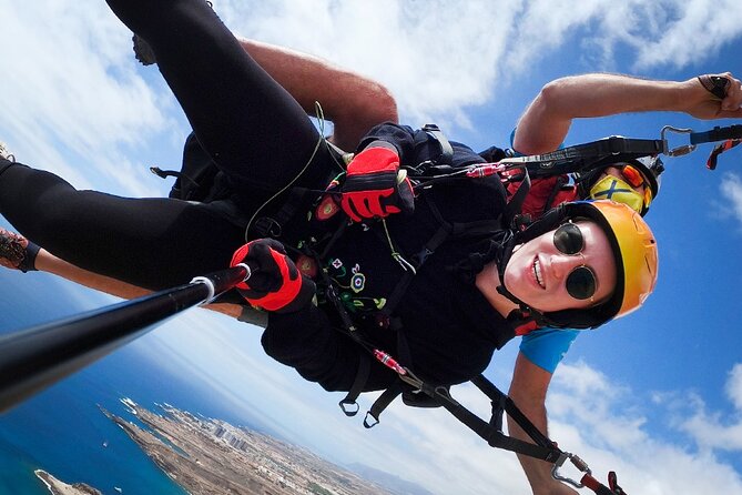 Acrobatic Paragliding Flight with Spanish Champion in Tenerife - What takeoff feels like