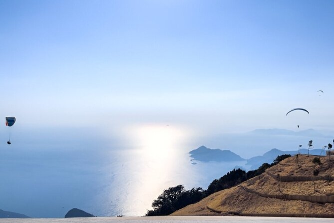 Alanya Paragliding Experience By Local Expert Pilots W/ Transfer - Taking off from Yassı Tepe