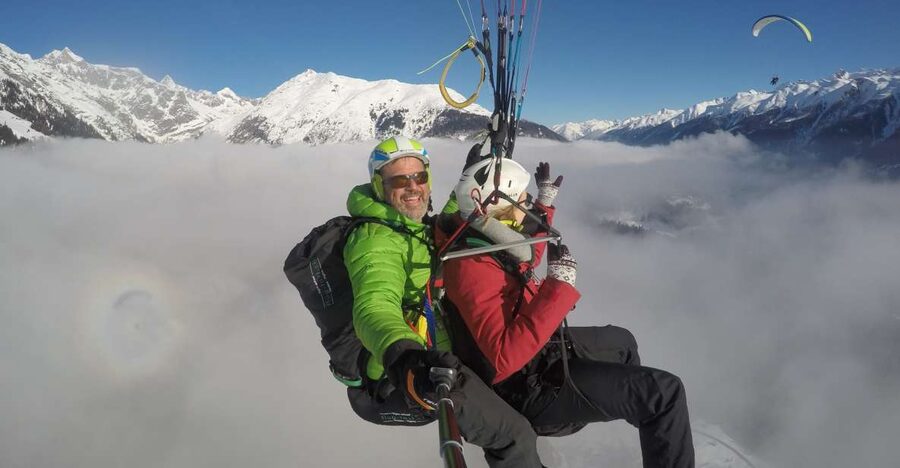 Aletsch Arena: Paragliding Tandem Flight Basic - Leaving Fiesch for the Launch Site