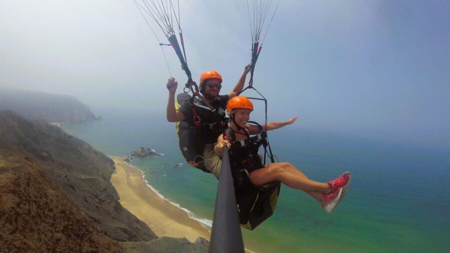 Algarve Coast: Paragliding Experience - Takeoff, the most exciting few seconds