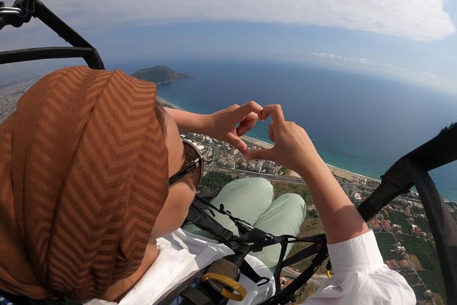 Antalya: Tandem Paragliding Experience with Transfer - Flying above Alanya’s coast