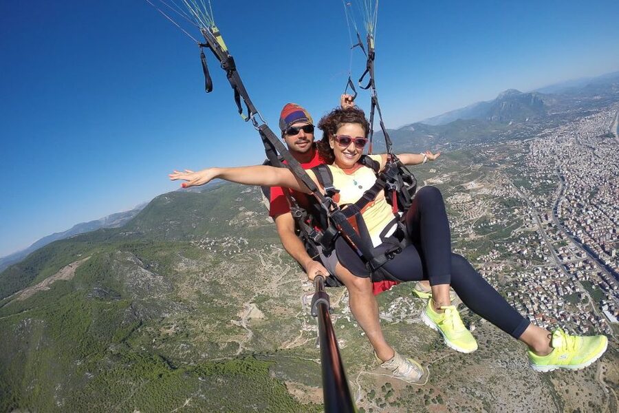 Antalya: Tandem Paragliding Experience with Transfer - Reaching the launch point