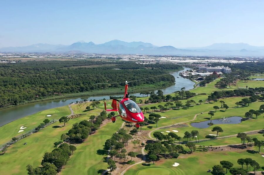 Belek Panoramic Gyrocopter Flight Tour - Open cockpit or enclosed Cavalon?
