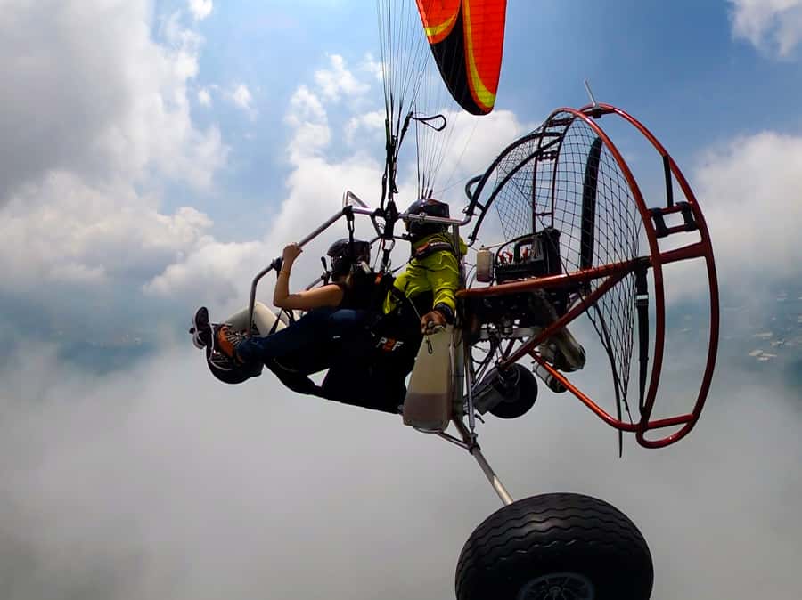 Cali: Paratrike Flight - Paragliding - The ride to the takeoff area