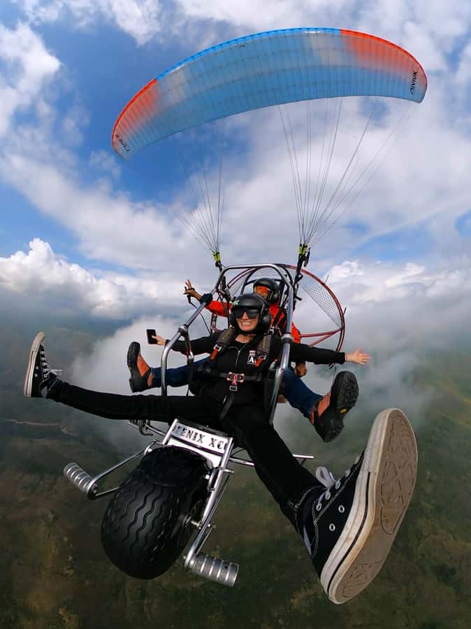 Cali: Paratrike Flight - Paragliding - Starting at Valley Adventours in San Antonio