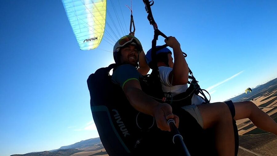 Caminito Del Rey Environment: Tandem paragliding flights - Taking off above Caminito del Rey