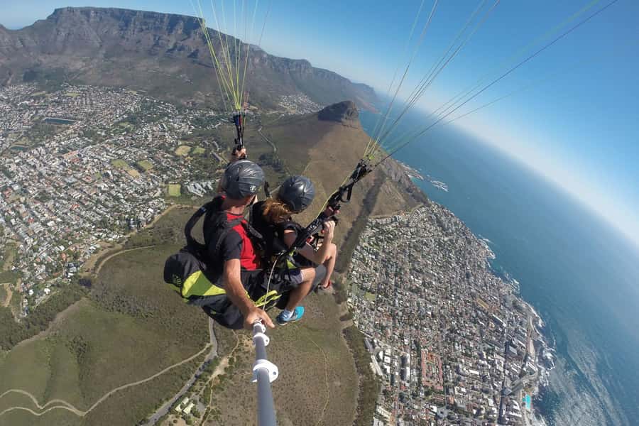 Cape Town: Tandem Paragliding Adventure - Taking off from Signal Hill above Cape Town