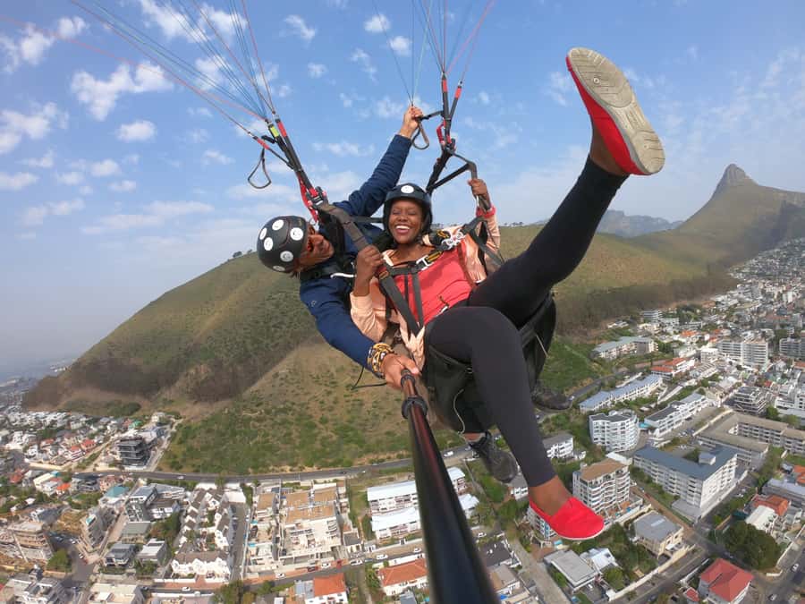Cape Town: Tandem Paragliding Flight with the Experts - Leaving Signal Hill with Cape Town Below