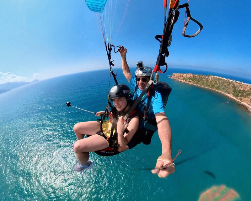 Cefalù: tandem paragliding flight and insta360 video - The main flight over Cefalù