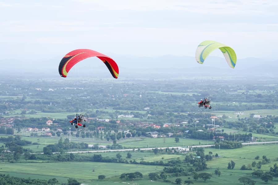 Chiang Mai: Flyzone Thailand Paramotor for 2 People - Why the pickup service matters