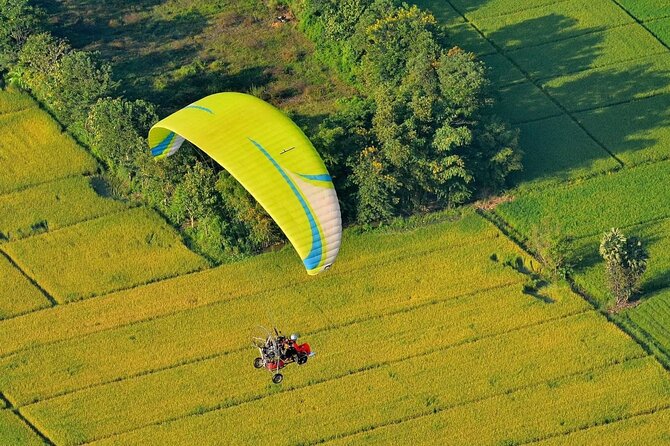 Chiang Mai Paramotor Flying Experience - Mae Ngat Dam and Reservoir from Above