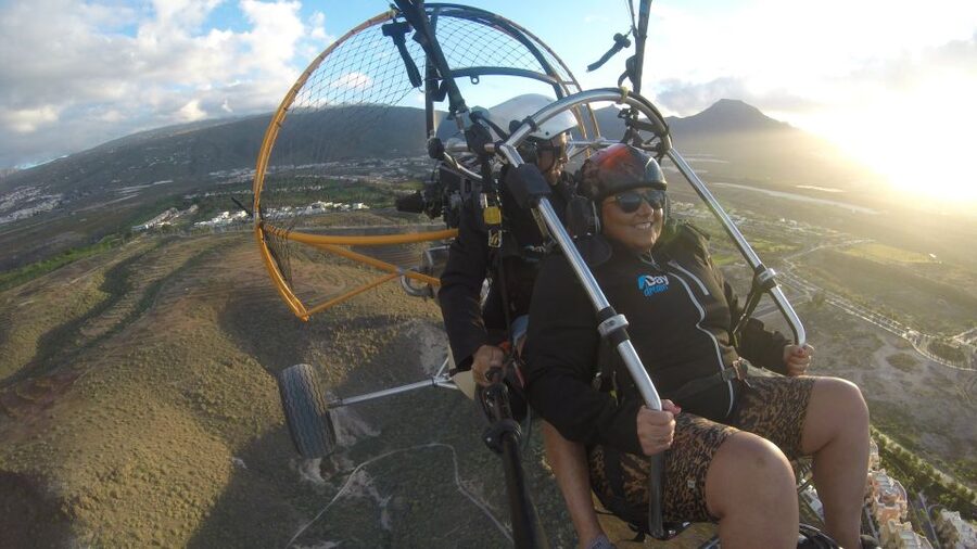 COAST: Fly over the coasts of Tenerife by Paratrike! (20min) - What a paratrike flight feels like