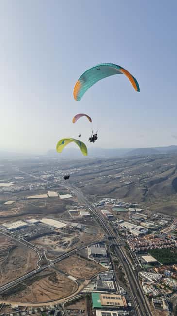 Costa Adaje: Paragliding from 1100m - Incredible landscape! - From Ifonche’s high launch to La Caleta Beach