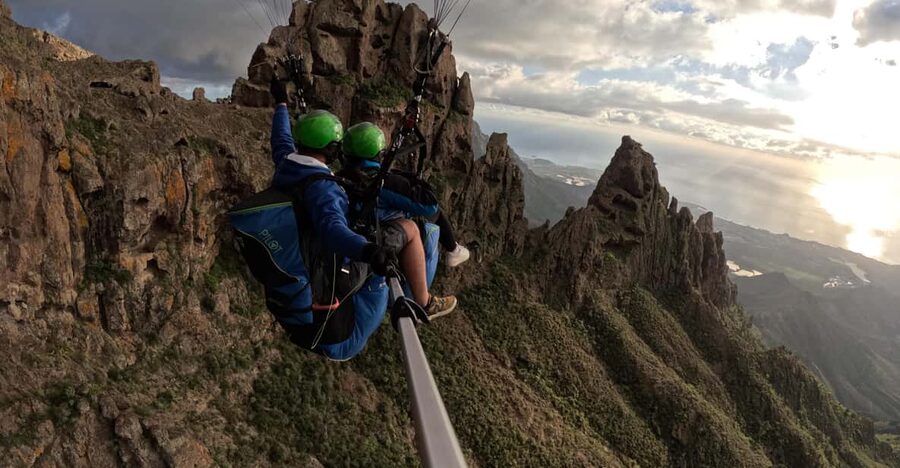 Costa Adaje: Paragliding from 1100m - Incredible landscape! - The Ifonche briefing and mountain views