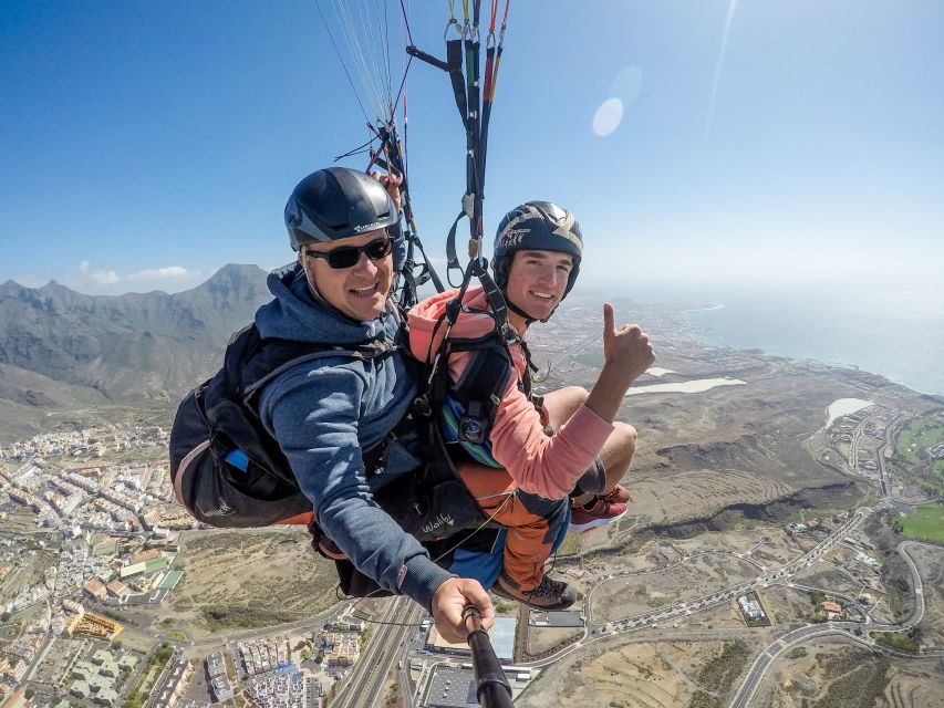 Costa Adeje: Tandem Paragliding Flight with Free Pickup - The pickup and ride to Taucho