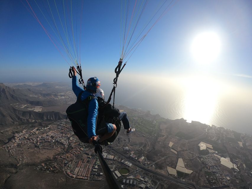 Costa Adeje: Tandem Paragliding Flight with Pickup - Landing near the coast