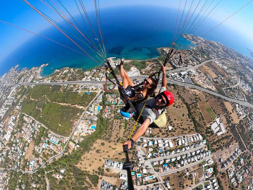 CYPRUS: Tandem Paragliding Experience - The short uphill walk and launch