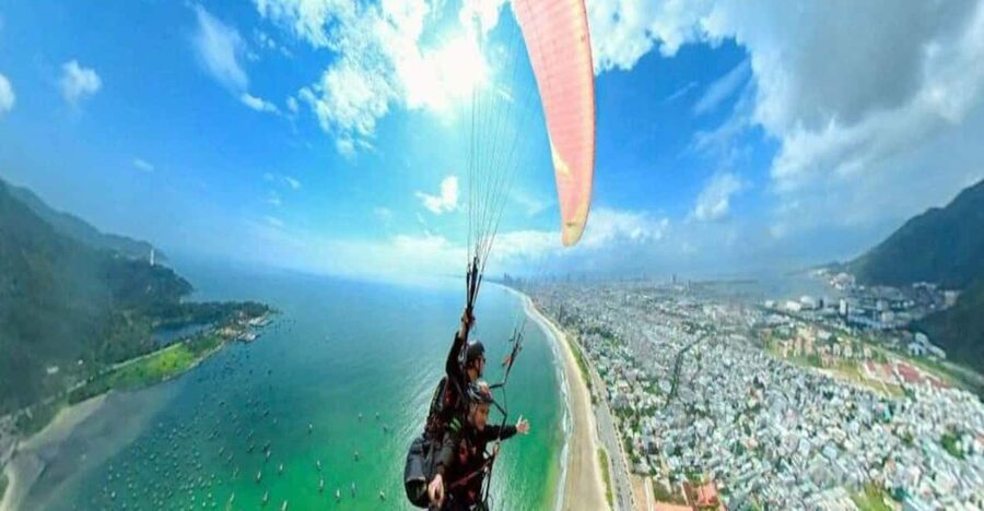 Da Nang: Highlights Paragliding Experience - Taking Off Above Son Tra Peninsula
