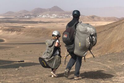 DISCOVERY FLIGHT tandem paragliding Lanzarote with pro pilot