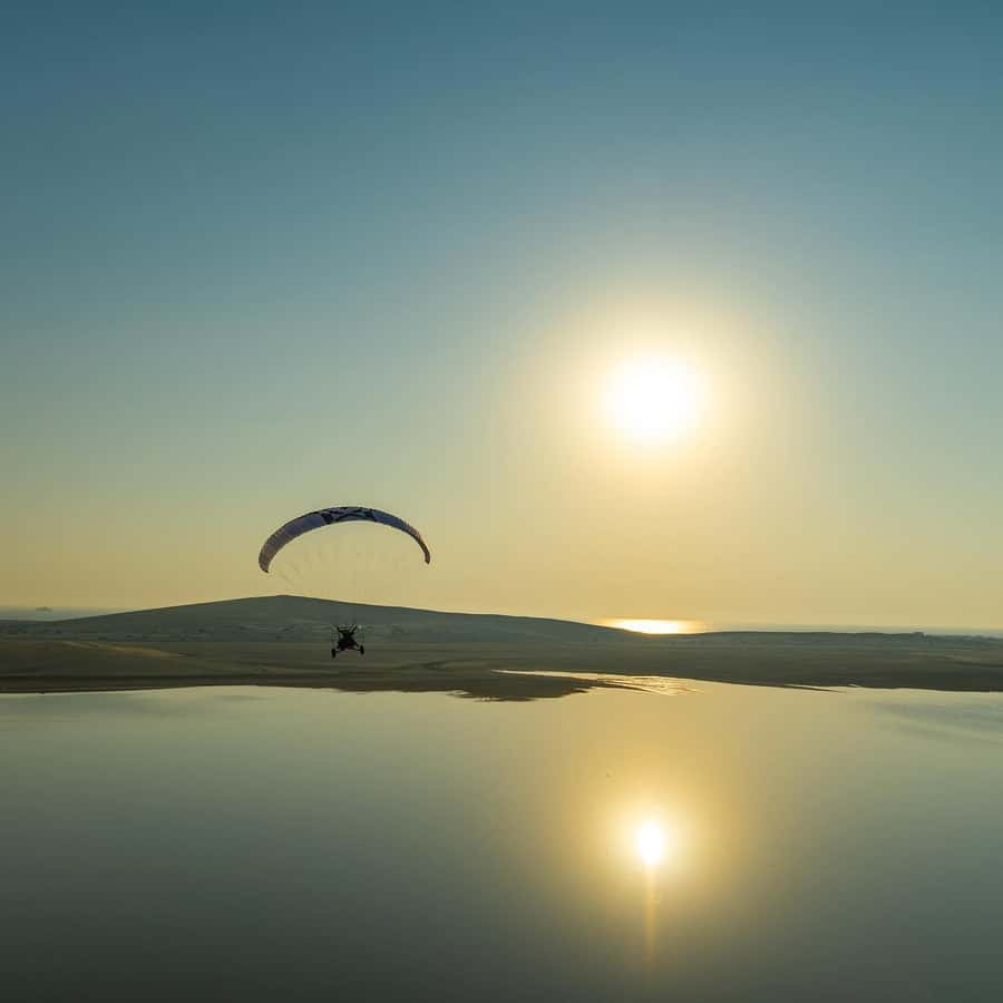 Doha: Paratrike Air Tour with Hotel Pickup and Drop-off - From Doha hotel to Sealine activity site