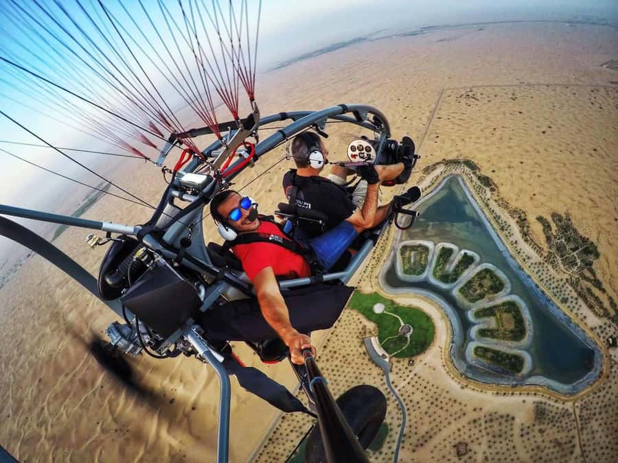 Dubai: Paramotor Flight Experience - A short chance to fly the paramotor