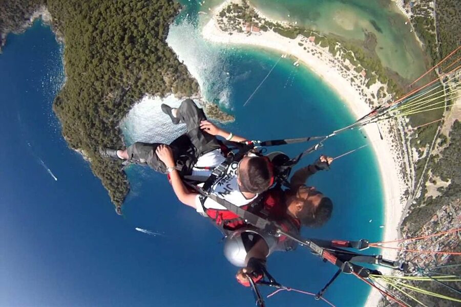 Fethiye: Blue Lagoon Tandem Paragliding w/Photos & Video - The launch above Oludeniz