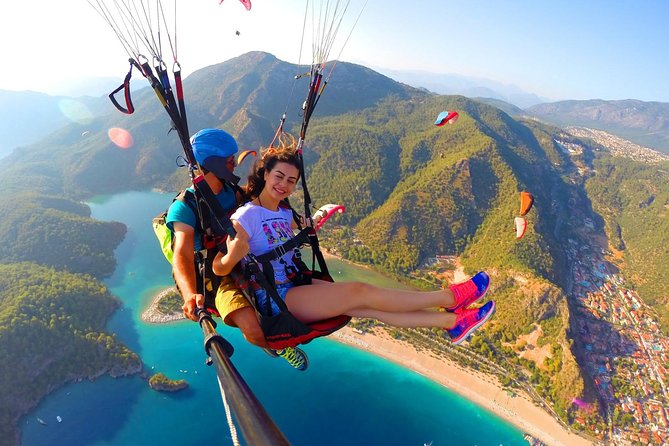 Fethiye Paragliding Experience with optional Photo & Video - Leaving the coast for Babadag at 6,500 feet
