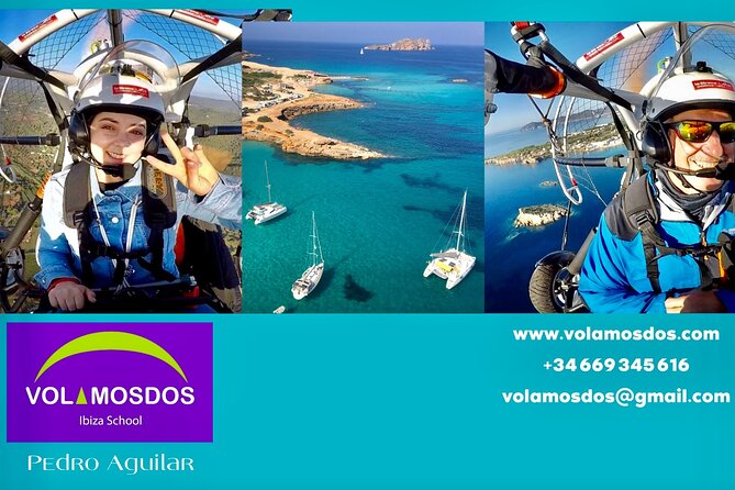 Flights by motor paragliding around Ibiza Island - The best part: a personal view of Ibiza