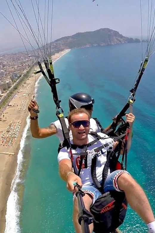From Antalya, Belek, Side Alanya Paragliding Experience - Flying above Cleopatra Beach