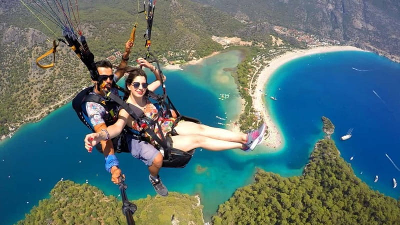 From Marmaris: Fethiye Paragliding Experience w/Lunch - A view that is exciting and surprisingly peaceful