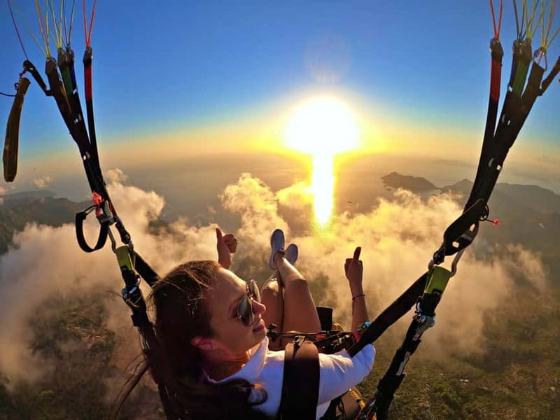 From Marmaris: Fethiye Paragliding Experience w/Lunch - The flight station and safety briefing