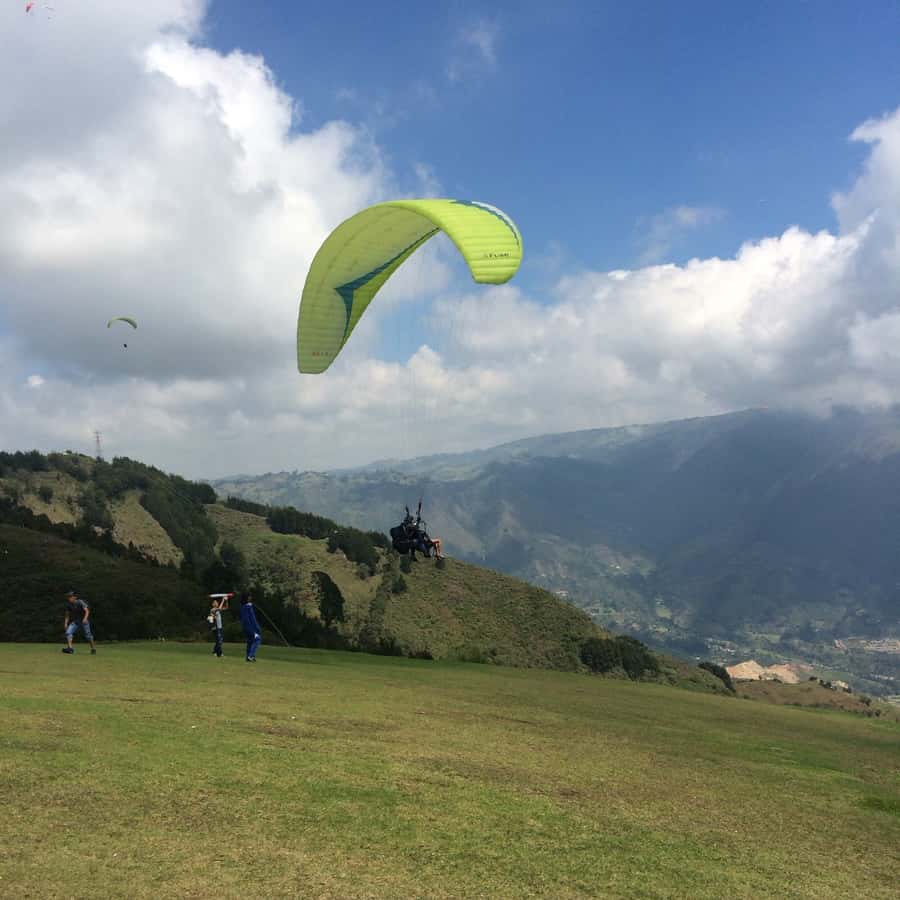 From Medellin: Andes Paragliding Expereince - Arriving at the San Felix flight site