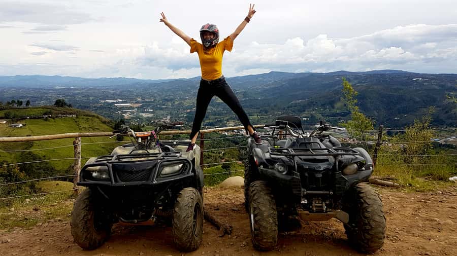 From Medellín: ATV and Waterfall Paragliding Tour - From Medellín to Guarne, a quick change of scenery