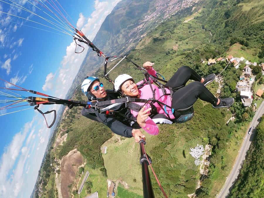 From Medellín: Paragliding Tour with GoPro Photos & Videos - The climb to the takeoff point