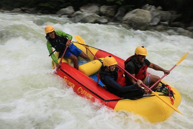 Fun White Water Rafting (Optional Paragliding) Private Tour from Medellin - Playa Loca and getting ready for the river