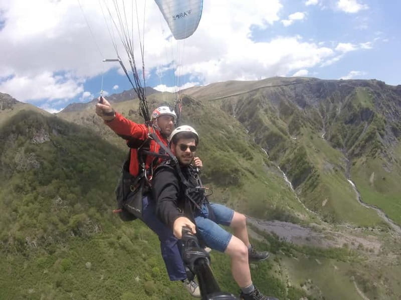 Georgia: Paragliding tandem flight in Gudauri with video - GoPro video, plus a possible Insta360 upgrade