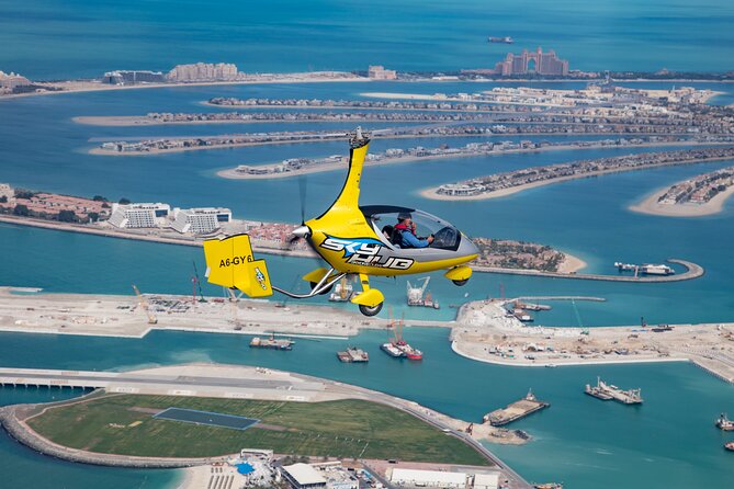 Gyrocopter Dubai Private flight for 20 minutes - Photos, video, and the selfie question