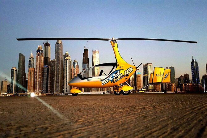 Gyrocopter Dubai Private flight for 20 minutes - Hotel pickup and timing details