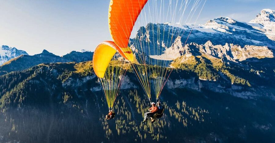 Interlaken: Tandem Paragliding Flight - The bus to Beatenberg sets the stage
