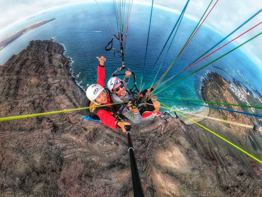 Lanzarote: Tandem Paragliding over Volcanoes & the Atlantic - Seeing Lanzarote from the air