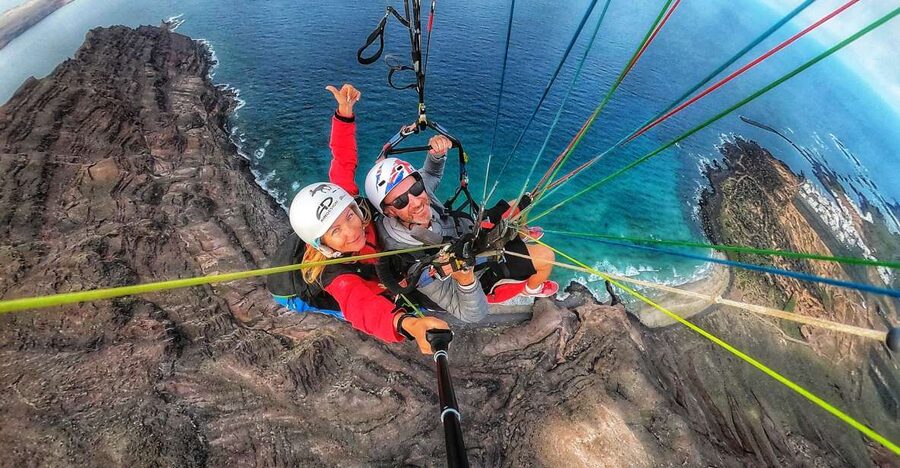 Lanzarote: Tandem Paragliding over Volcanoes & the Atlantic - From meeting point to takeoff