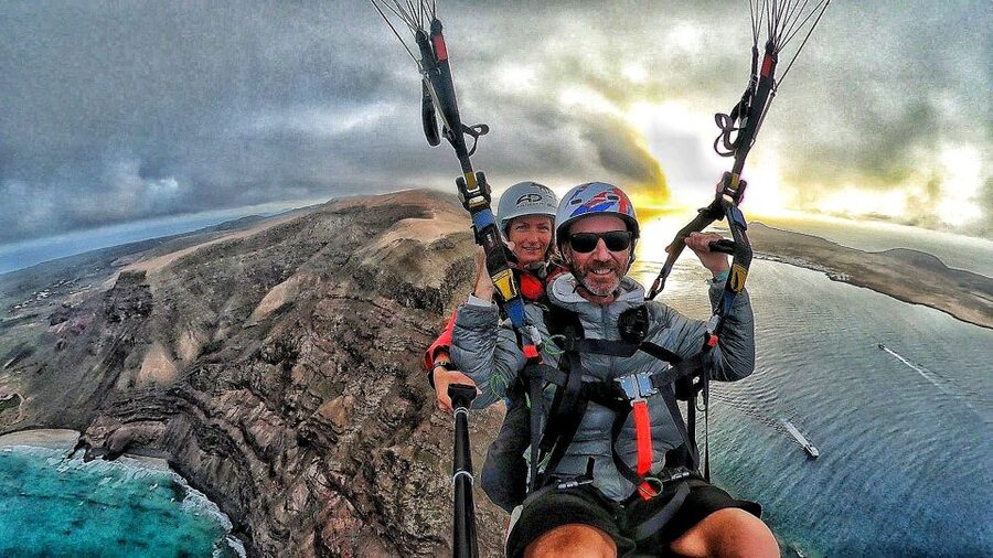 Lanzarote: Tandem Paragliding over Volcanoes & the Atlantic - The 20 to 40-minute flight