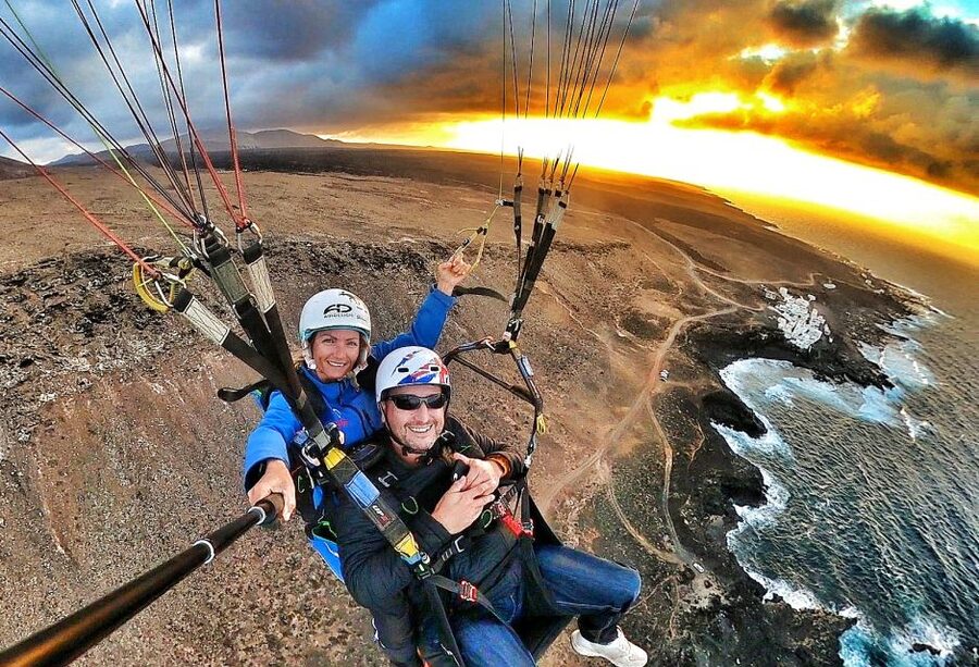 Lanzarote: Tandem Paragliding over Volcanoes & the Atlantic - Is $141 a fair price?