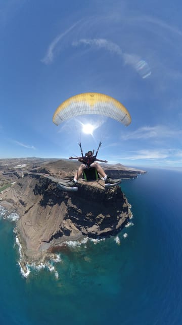 Las Palmas: tandem paragliding flights for everyone - The practical rhythm of the 90 minutes