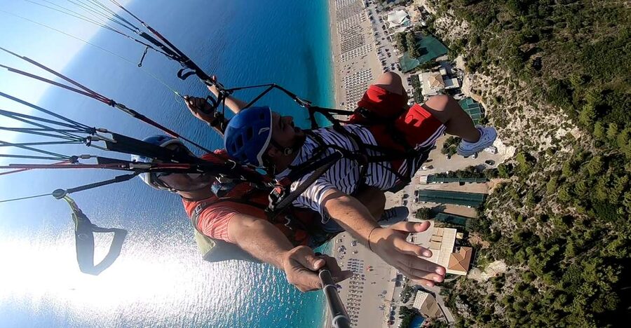 Lefkada paragliding tandem flighs/ Kathisma beach - What the Kathisma Beach Flight Is Really Like