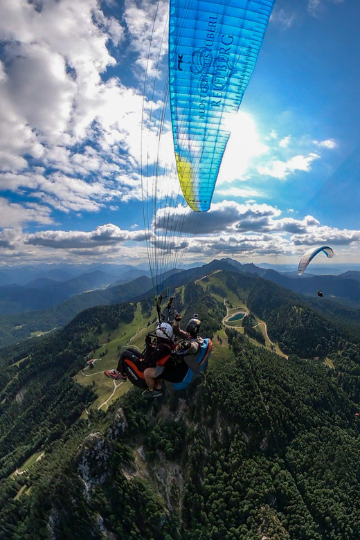 Lenggries: Tandem Paragliding Flight - From Lenggries to the Brauneck summit