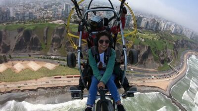 Lima: Paragliding Flight Over Costa Verde Districts