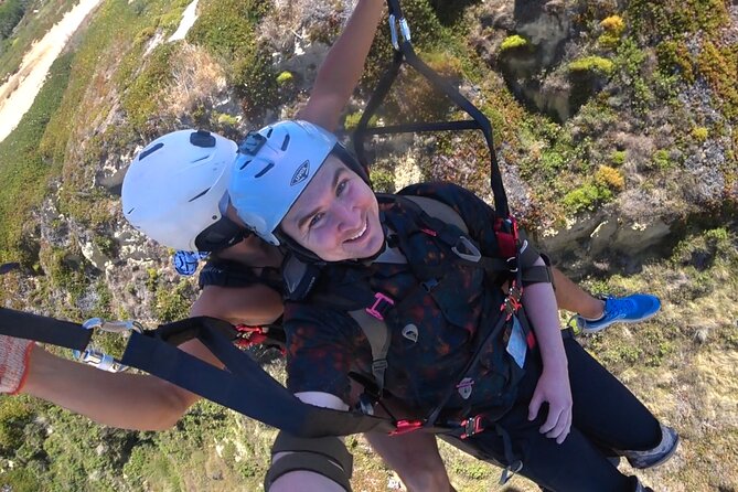 Lisbon Paragliding with Instructor No Experience Required - Ponte 25 de Abril from a different angle